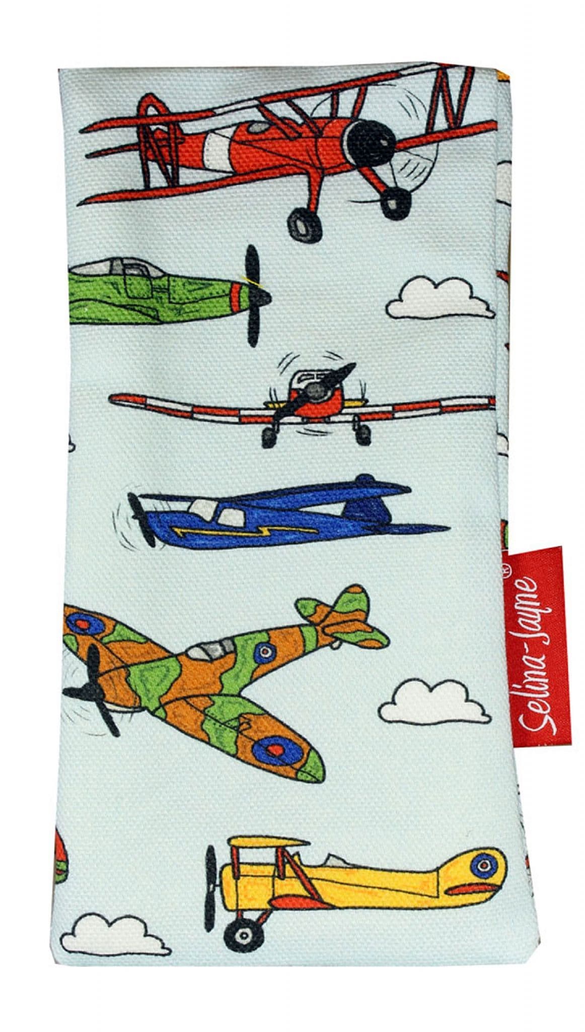 Vintage Airplanes Soft Glasses Case by Selina-Jayne