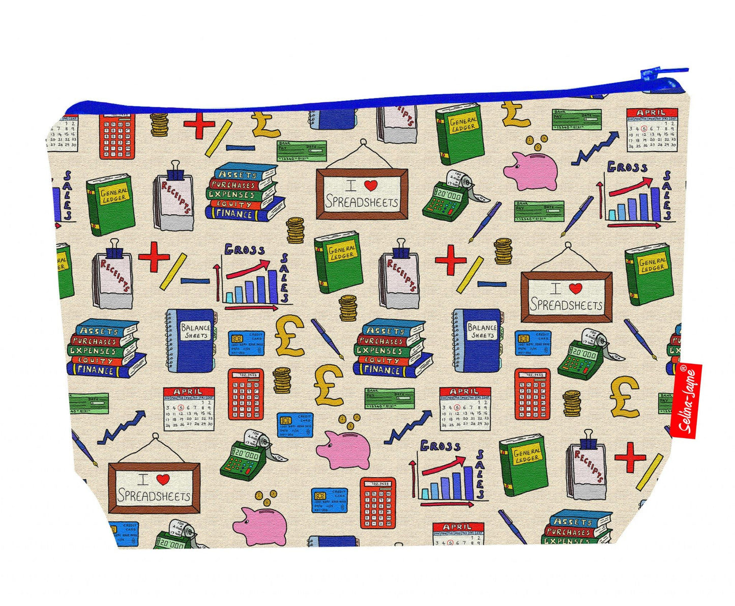 Accountants Toiletry Bag by Selina-Jayne