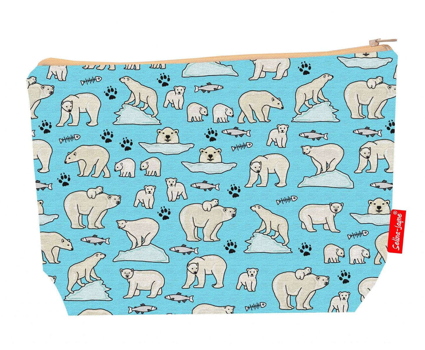 Polar Bear Toiletry Bag by Selina-Jayne