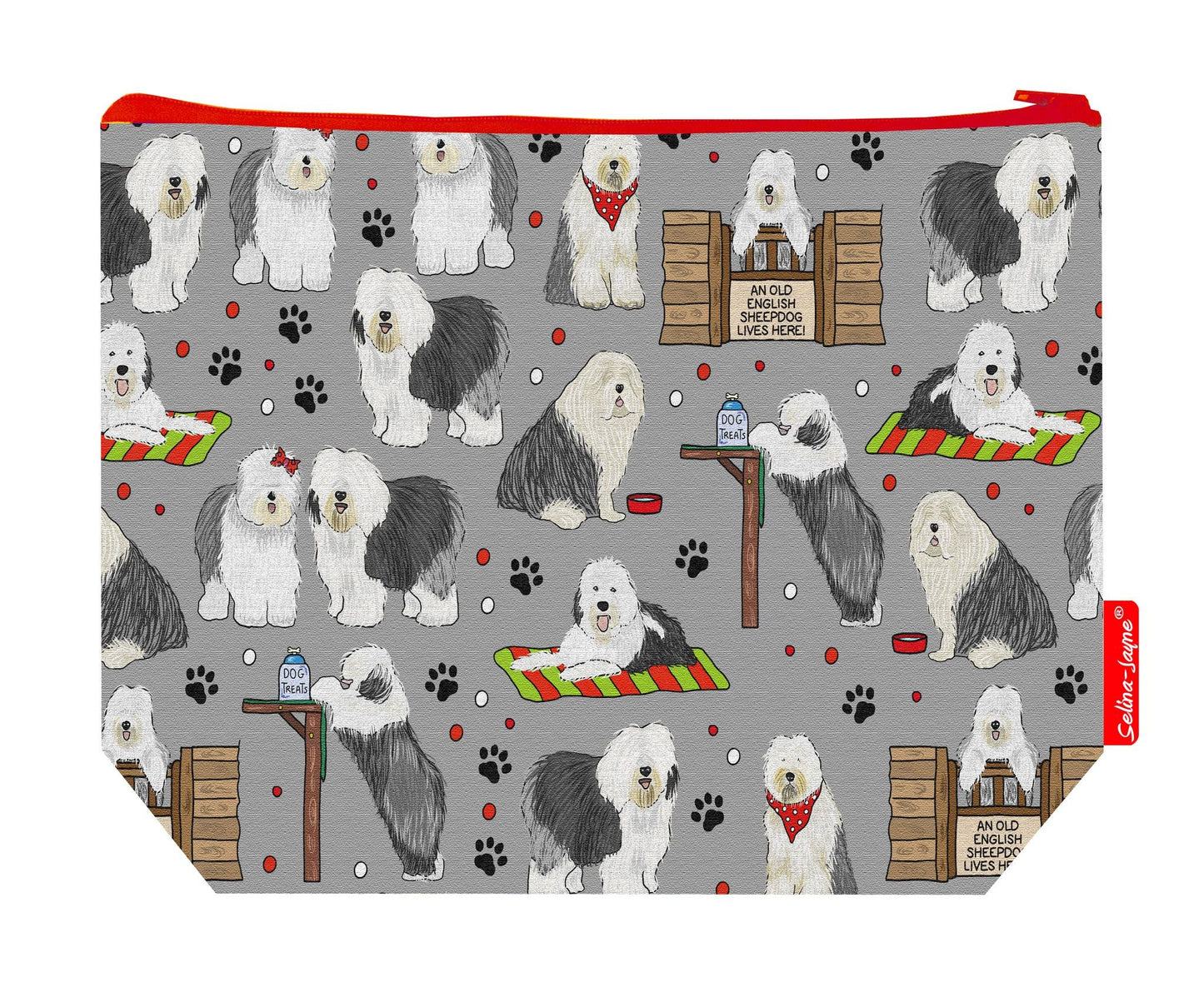 Old English Sheepdog Toiletry Bag by Selina-Jayne