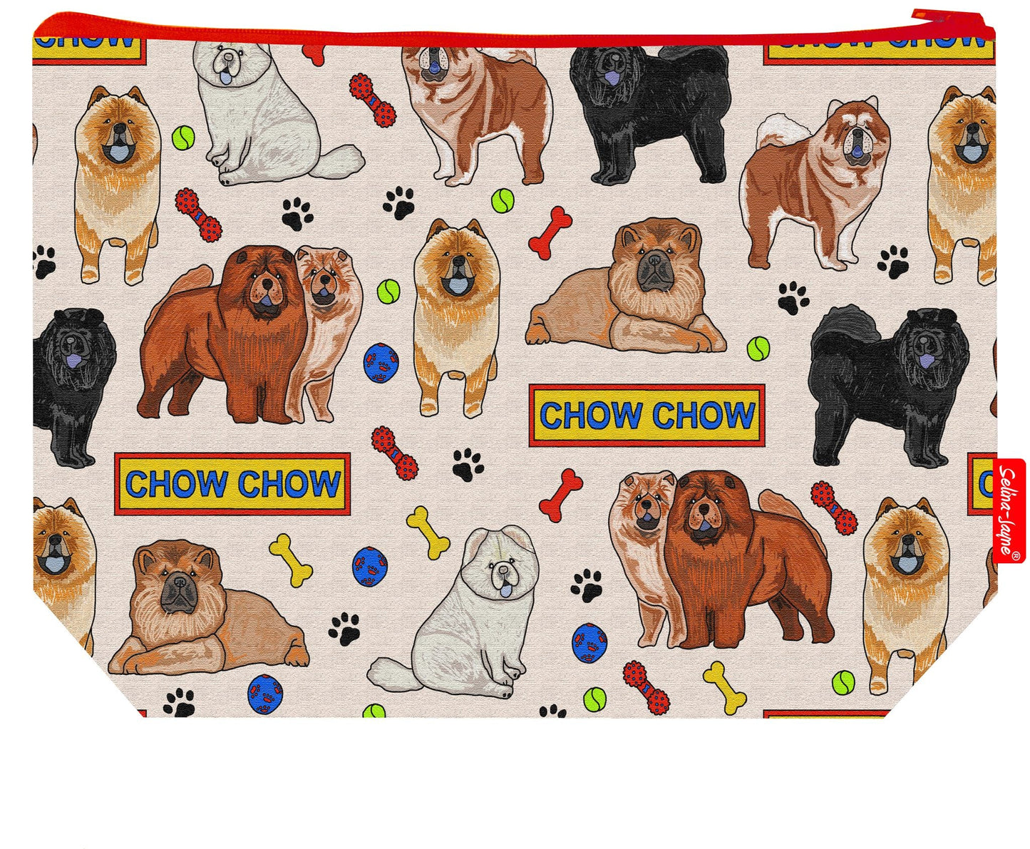 Chow Chow Dog Toiletry Bag by Selina-Jayne