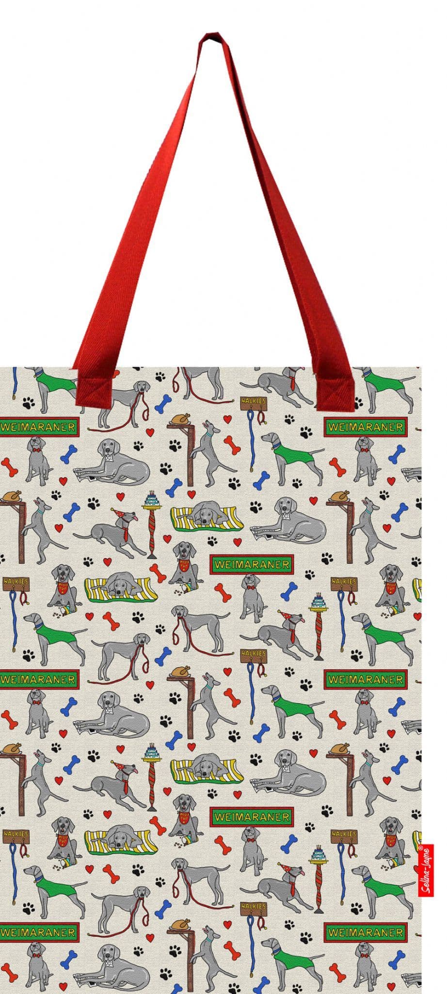 Weimaraner Dog Tote Bag by Selina-Jayne