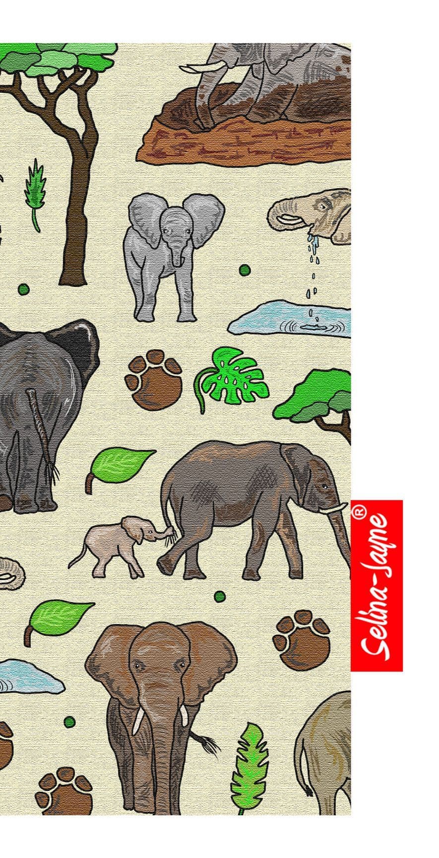 Wild Elephants Soft Glasses Case by Selina-Jayne