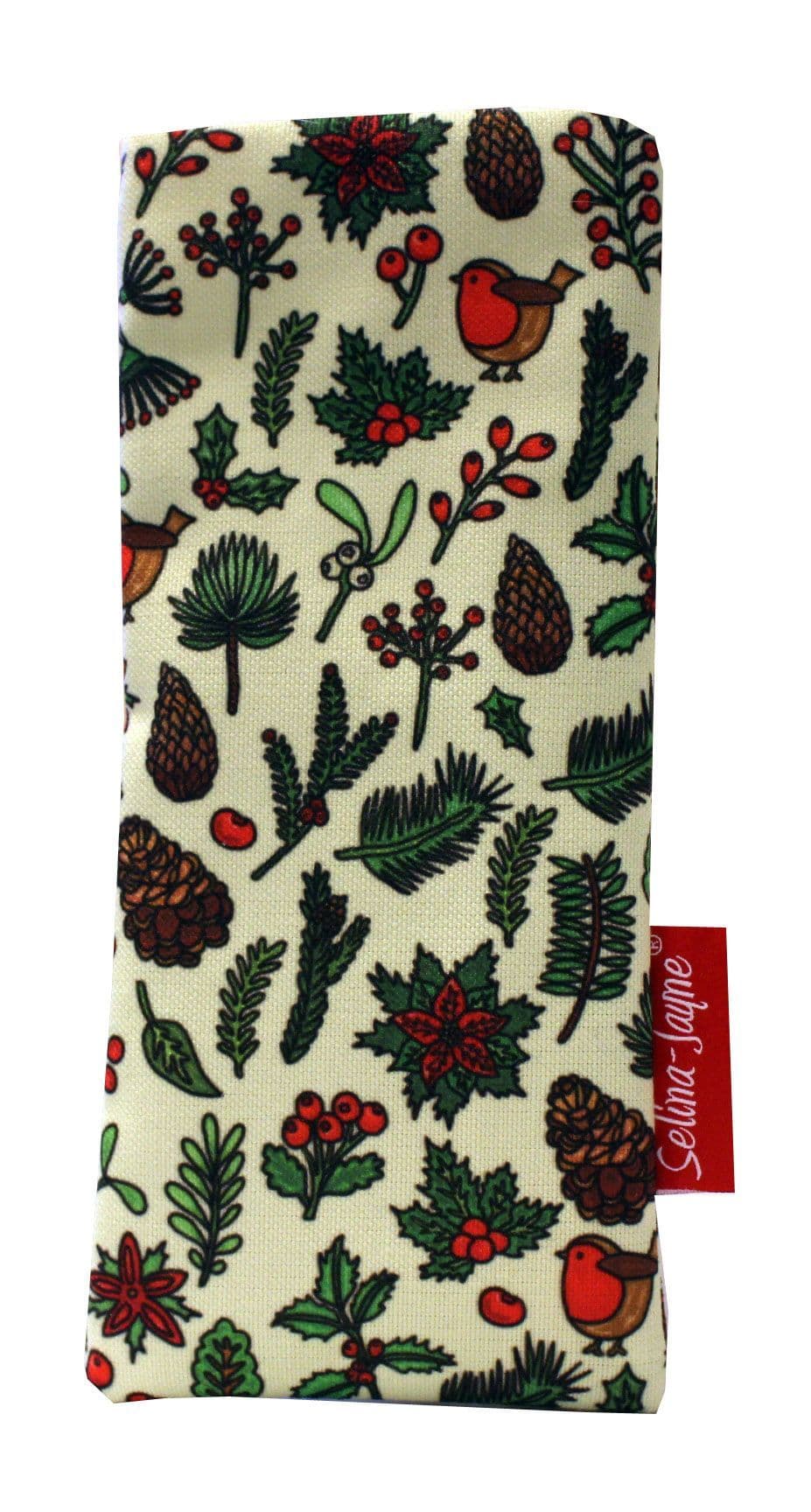Winter Meadow Soft Fabric Glasses Case by Selina-Jayne