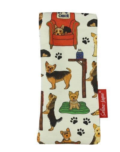 Yorkshire Terrier Soft Glasses Case by Selina-Jayne