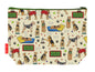 Airedale Terrier dog toiletry bag featuring breed artwork by Selina-Jayne Designs