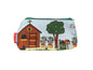 Allotment cosmetic bag with vibrant gardening design featuring vegetables and tools by Selina-Jayne