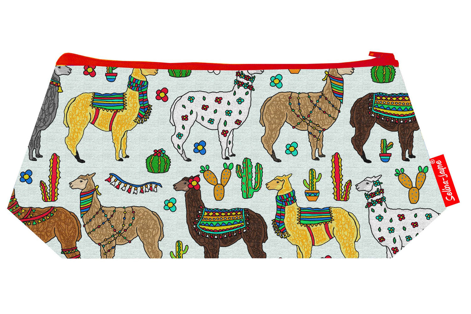Alpaca makeup bag showing premium quality and wipe-clean lining