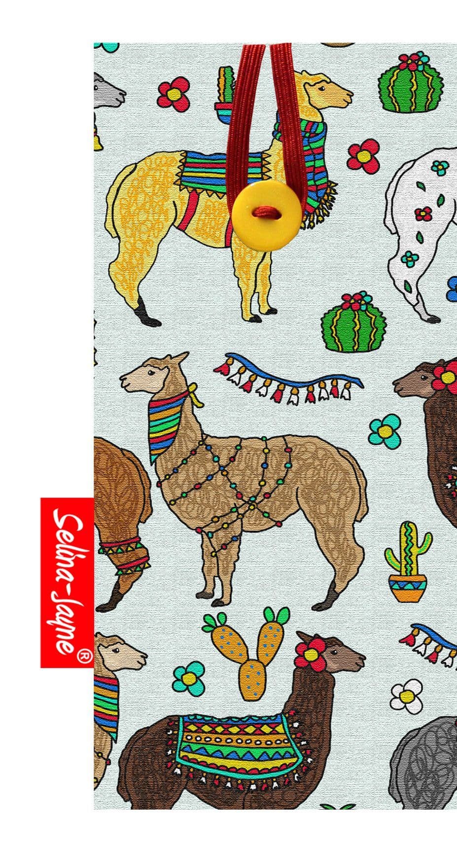Alpaca Glasses Case by Selina-Jayne — soft fabric eyeglass case with vibrant HD alpaca design