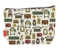 Antiques toiletry bag featuring vintage-themed design by Selina-Jayne Designs