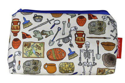 Archaeologist makeup bag showing premium quality and wipe-clean lining