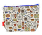 Archaeologist toiletry bag featuring archaeology-themed design by Selina-Jayne Designs