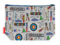 Archery toiletry bag featuring archery-themed design by Selina-Jayne Designs
