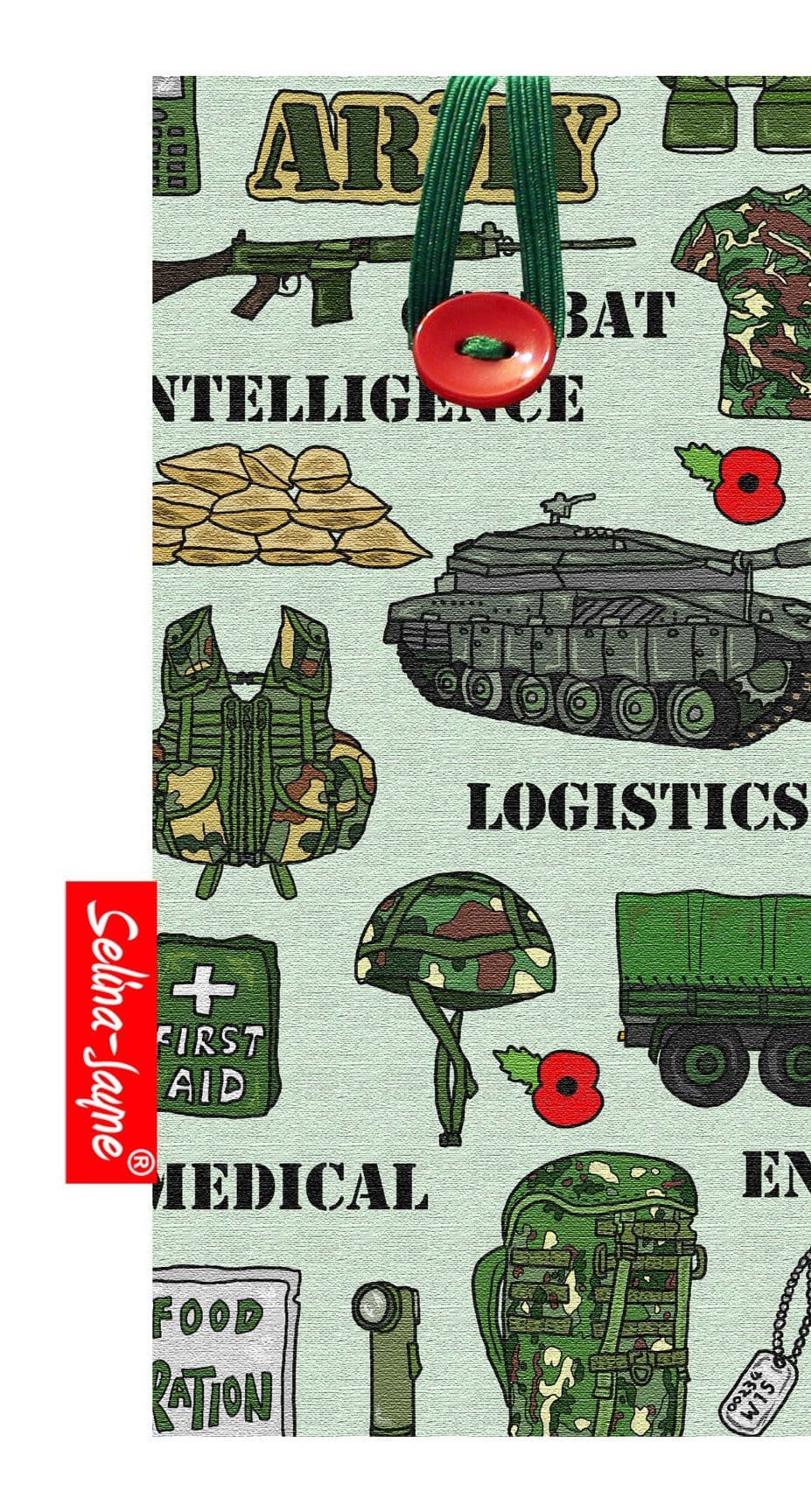 Army Glasses Case by Selina-Jayne — soft fabric eyeglass case with vibrant HD military army design