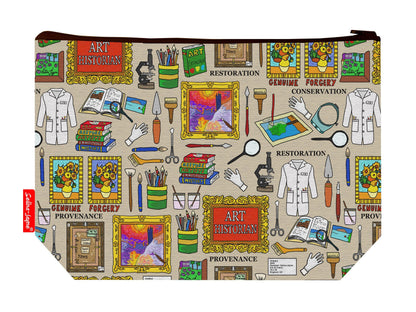 Art Historian toiletry bag featuring art history-themed design by Selina-Jayne Designs