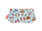 Axolotl cosmetic bag with vibrant salamander design featuring cute axolotls in charming detail by Selina-Jayne