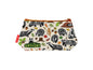 Badgers cosmetic bag with vibrant wildlife design featuring British badgers in natural habitat by Selina-Jayne

