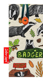Badgers glasses case with HD wildlife print, soft cotton lining by Selina-Jayne Designs
