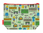 Badminton toiletry bag featuring badminton-themed design by Selina-Jayne Designs