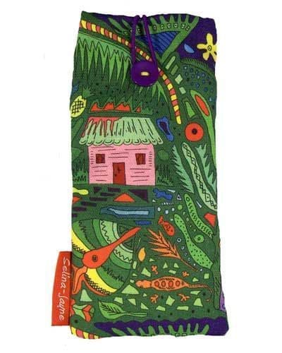 Barbados glasses case with HD tropical print, soft cotton lining by Selina-Jayne Designs