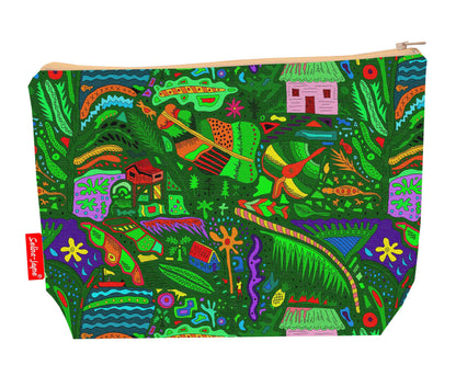 Barbados toiletry bag featuring Barbados-themed design by Selina-Jayne Designs