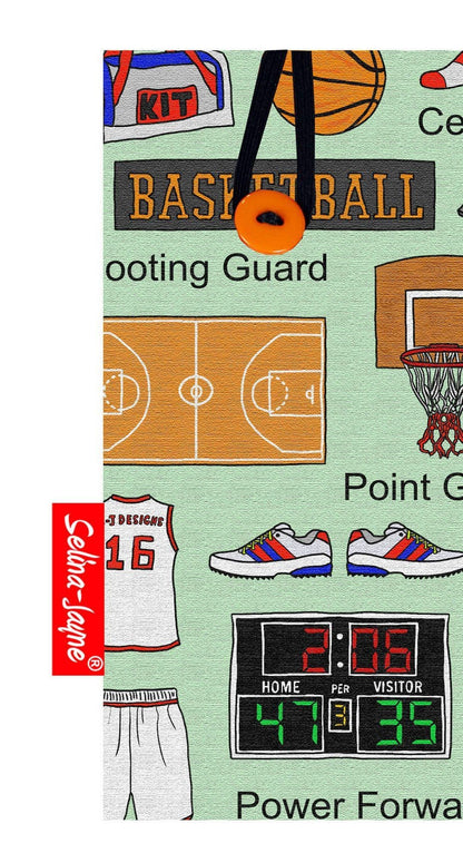 Basketball glasses case with HD sport print, soft cotton lining by Selina-Jayne Designs