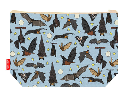 Bats toiletry bag featuring bat-themed design by Selina-Jayne Designs