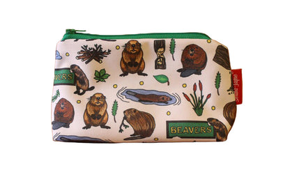 Beavers makeup bag showing premium quality and wipe-clean lining