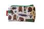 Beavers cosmetic bag with vibrant wildlife print design - UK made by Selina-Jayne
