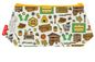 Beekeeper cosmetic bag with vibrant beekeeping print design - UK made by Selina-Jayne
