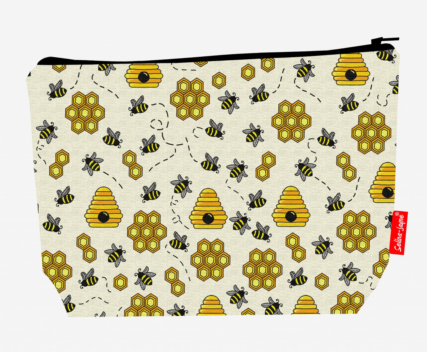 Bees Toiletry Bag | Premium Honeybee Wash Bag by Selina-Jayne