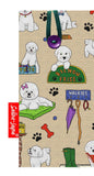 Bichon Frise glasses case with HD dog print, soft cotton lining by Selina-Jayne Designs