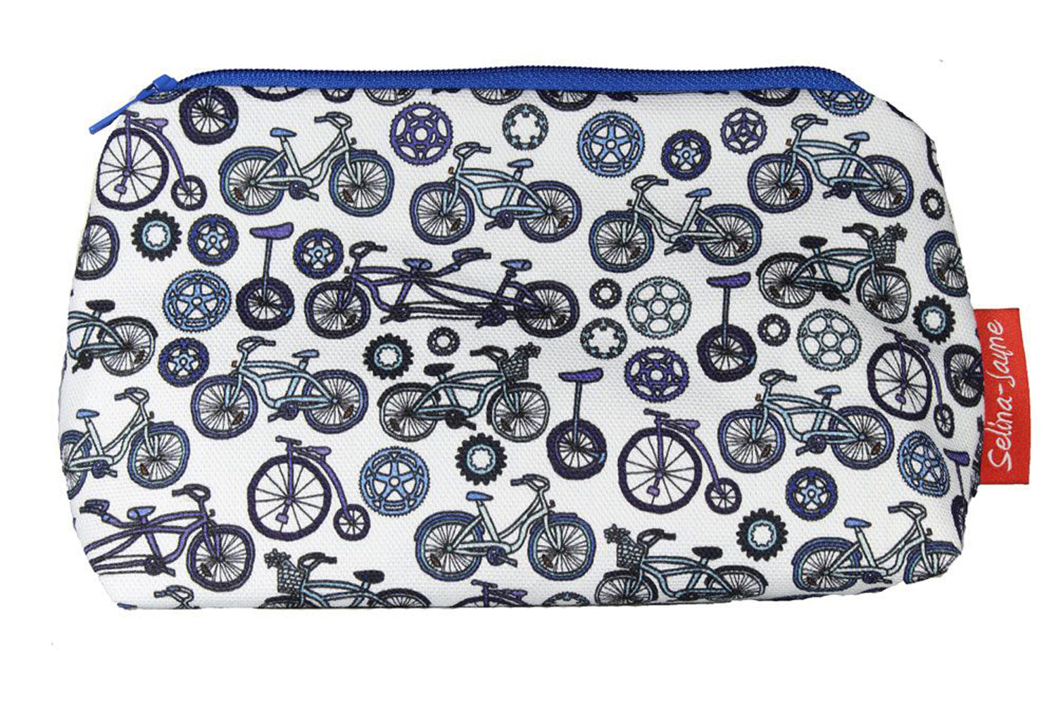 Bicycles makeup bag showing premium quality and wipe-clean lining