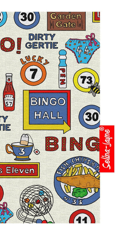 Premium bingo soft glasses case — vibrant print, colour-coordinated fastener by Selina-Jayne