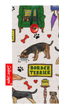 Border Terrier glasses case with HD dog print, soft cotton lining by Selina-Jayne Designs
