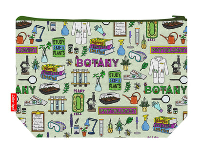 Botanist toiletry bag featuring vibrant HD print of botanical illustrations by Selina-Jayne Designs