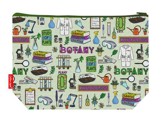 Botanist toiletry bag featuring vibrant HD print of botanical illustrations by Selina-Jayne Designs