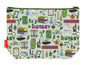 Botanist toiletry bag featuring vibrant HD print of botanical illustrations by Selina-Jayne Designs