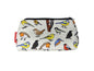 British Birds cosmetic bag with vibrant native species print design - UK made by Selina-Jayne