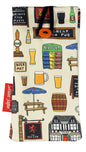 British pub glasses case with HD novelty print, soft cotton lining by Selina-Jayne Designs