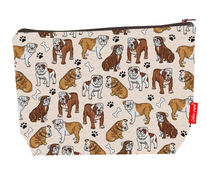 Bulldog Toiletry Bag | Premium Dog-Themed Wash Bag by Selina-Jayne