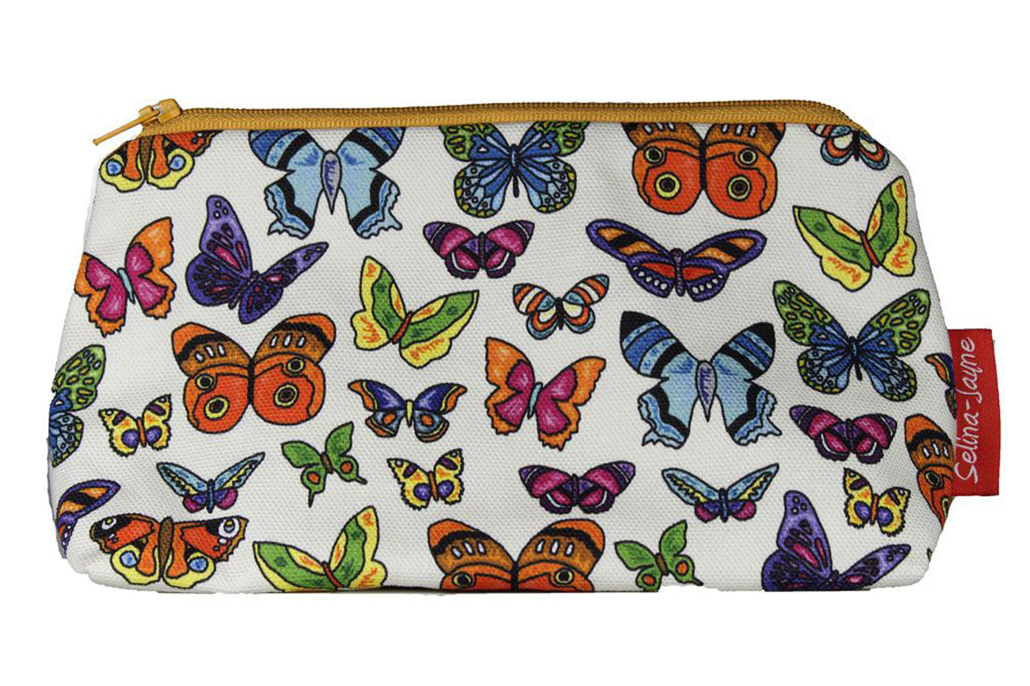 Premium Butterfly makeup bag showing HD print quality and compact 17.5cm design, perfect gift for nature lovers and butterfly enthusiasts