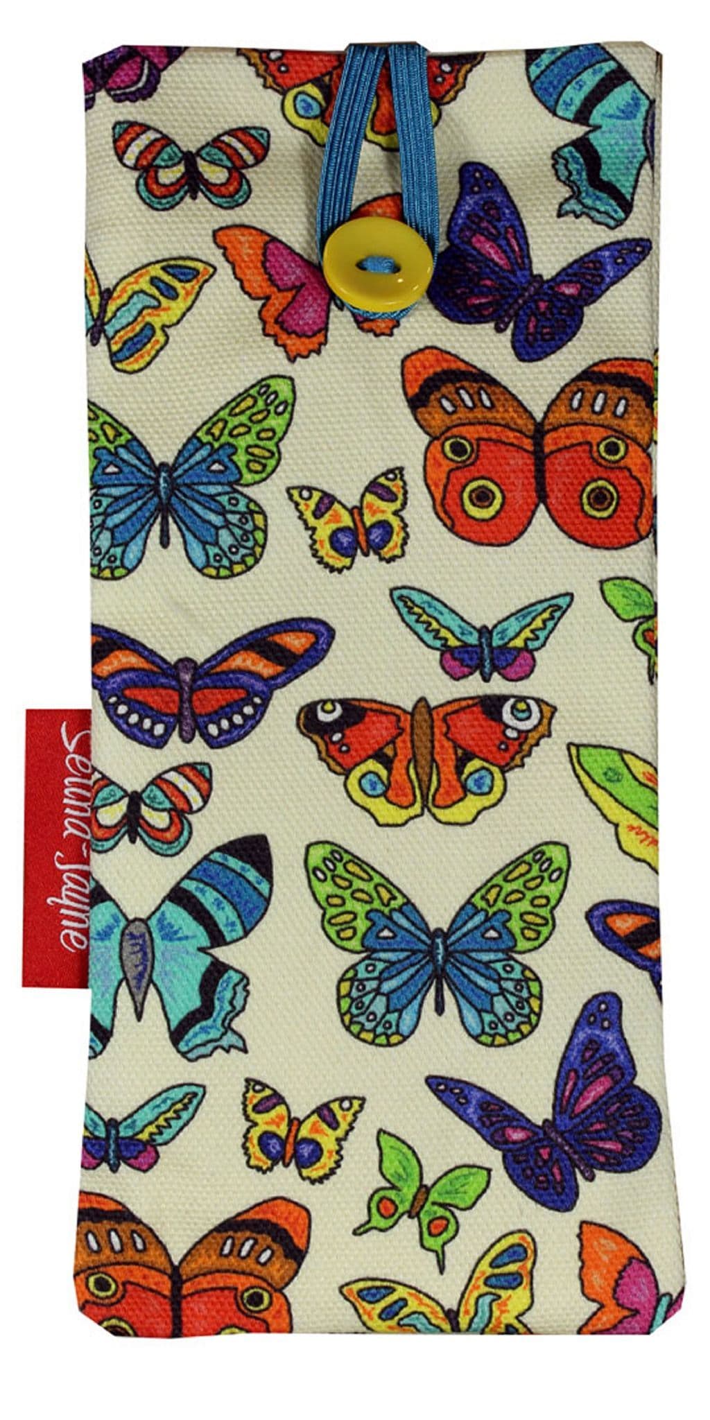 Butterfly glasses case with HD nature print, soft cotton lining by Selina-Jayne Designs