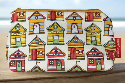 Beach Huts Makeup Bag