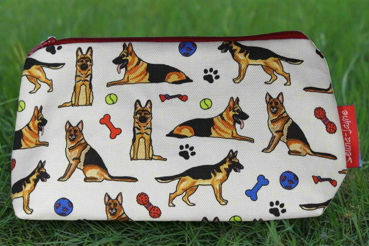 German Shepherd Makeup Bag