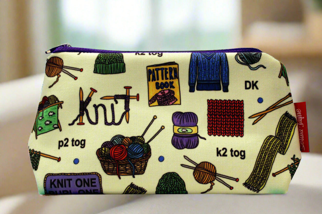Knitting Makeup Bag by Selina-Jayne