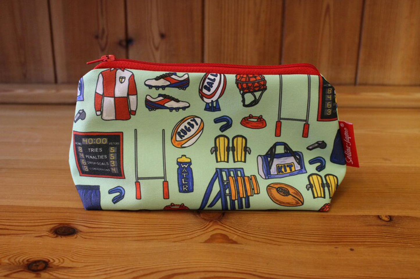 Rugby Makeup Bag by Selina-Jayne