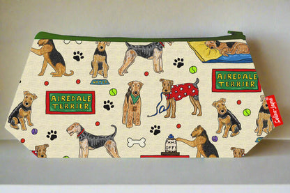 Airedale Terrier Makeup Bag
