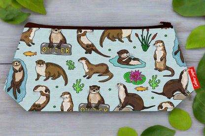 Otters Makeup Bag