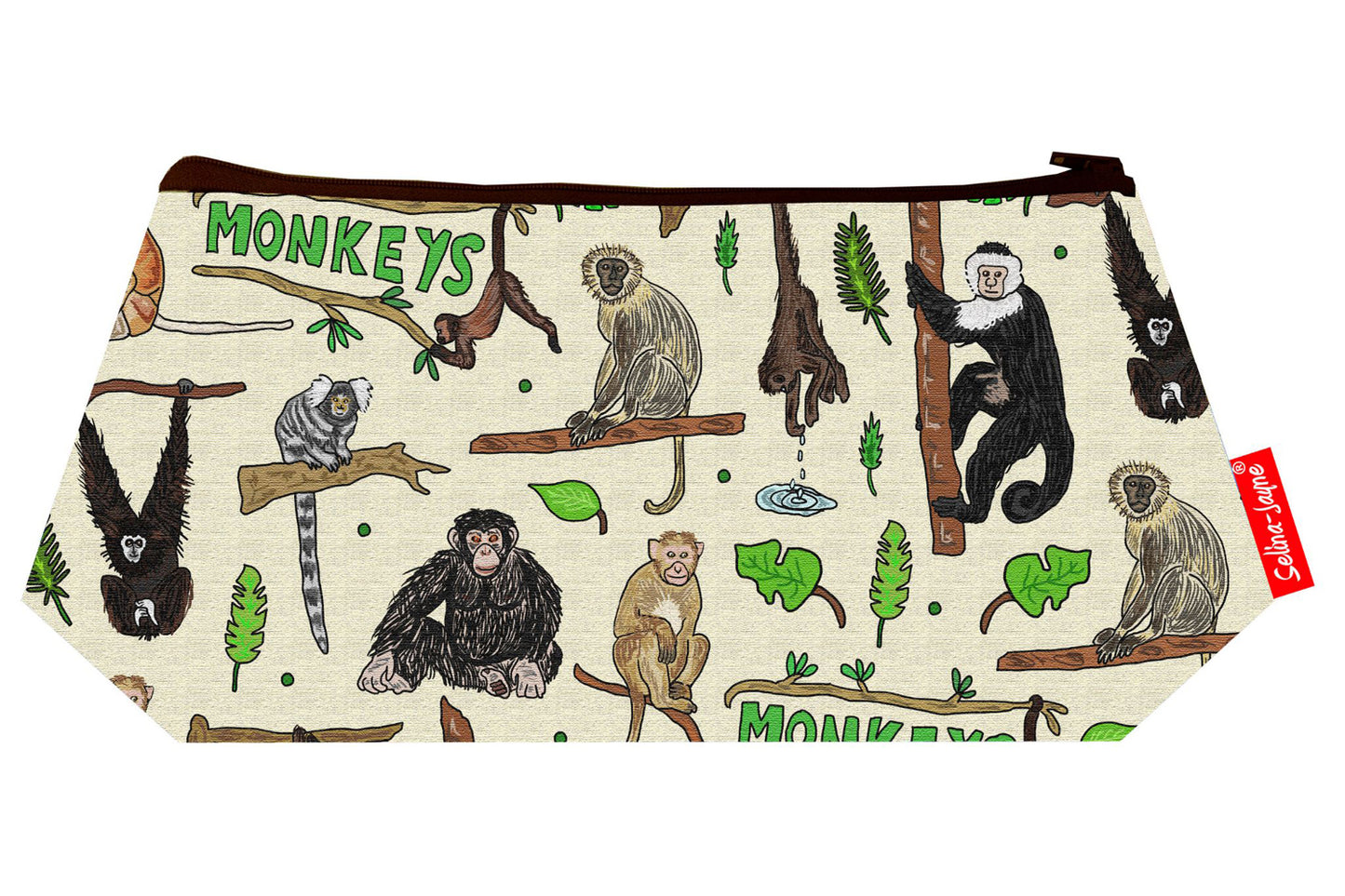 Monkey Makeup Bag by Selina-Jayne